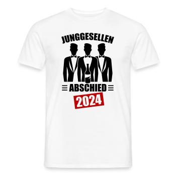 Junggesellenabschied Jga 2024 - Männer T-Shirt - Weiß - Vorne - AI Model Male 178 dark (178cm)
