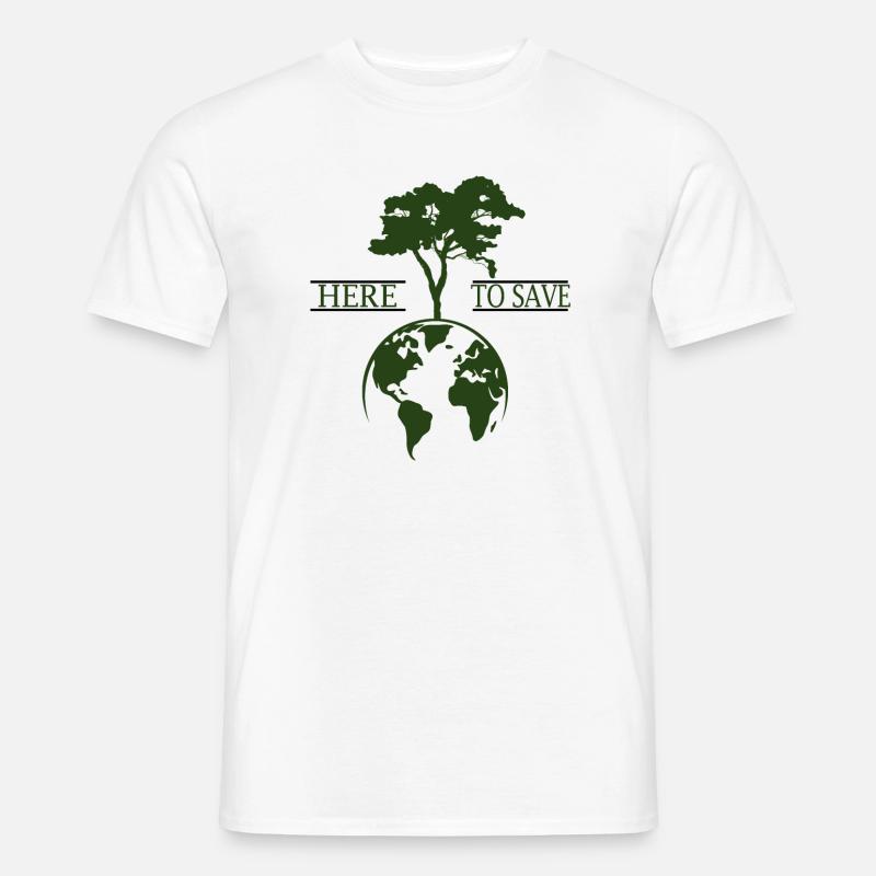 Klimaschutz - Männer T-Shirt - Weiß
