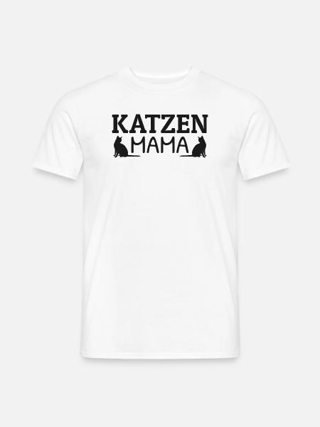 Beste Katzen Mama der Welt Katzenmama Hauskatzen - Männer T-Shirt - Weiß