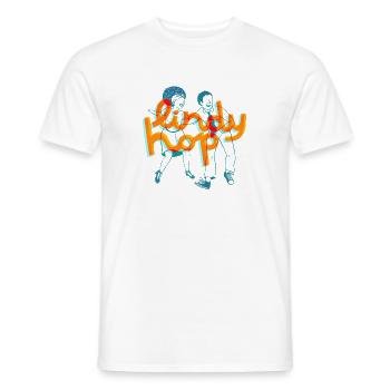 Lindy hop - Black culture - Men's T-Shirt - white - Front - AI Model Male 178 dark (178cm)