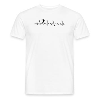 Tischtennis - Männer T-Shirt - Weiß - Vorne - AI Model Male 178 dark (178cm)