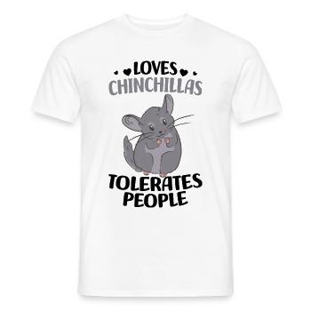 Chinchilla - Männer T-Shirt - Weiß - Vorne - AI Model Male 178 dark (178cm)