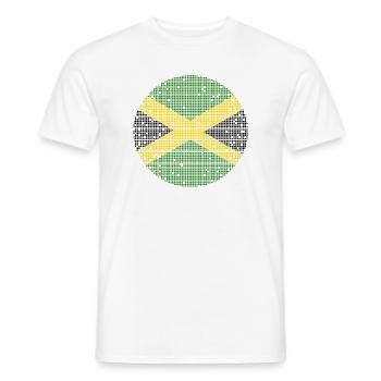 Drapeau jamaïcain Drapeau jamaïcain Jamaïque Vintage - T-shirt homme - blanc - Devant - AI Model Male 178 dark (178cm)