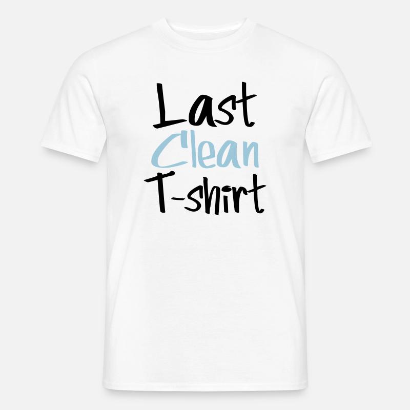 letztes saubere Hemd - Männer T-Shirt - Weiß