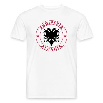 Albania - Männer T-Shirt - Weiß - Vorne - AI Model Male 178 dark (178cm)