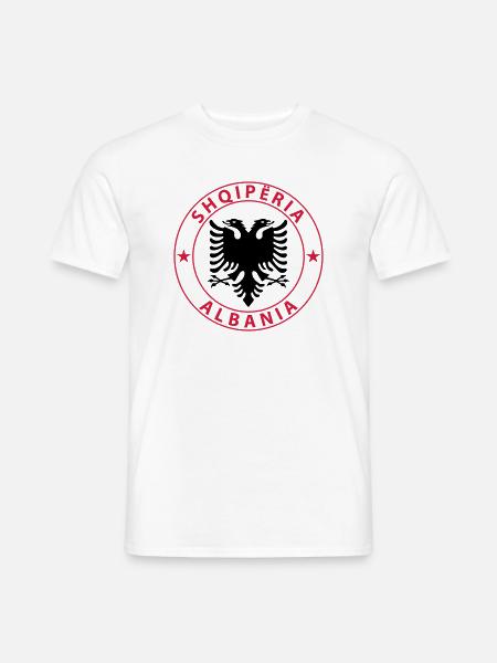 Albanien Design - Men's T-Shirt - white