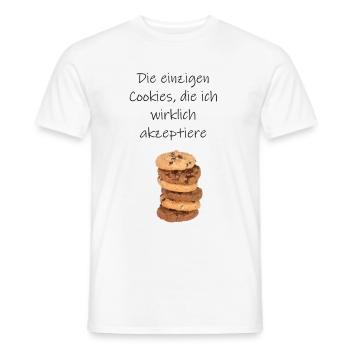 Cookie - Männer T-Shirt - Weiß - Vorne - AI Model Male 178 dark (178cm)