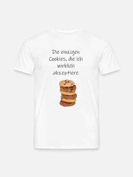 Cookie - Männer T-Shirt - Weiß