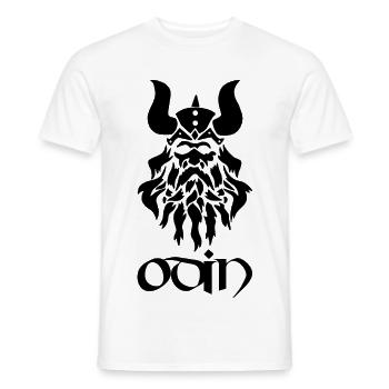 Nordischer Gott Odin (schwarz) - Männer T-Shirt - Weiß - Vorne - AI Model Male 178 dark (178cm)