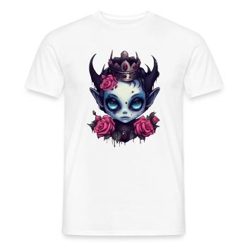 Gothic-Alien-Vampire - Men's T-Shirt - white - Front - AI Model Male 178 dark (178cm)