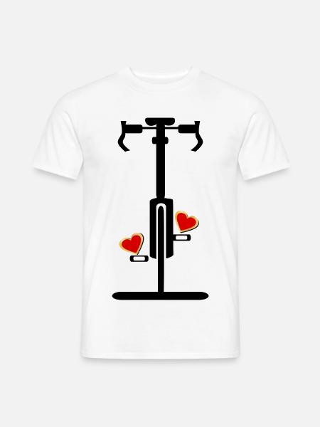 Saint-Valentin Cycling Cycling - T-shirt homme - blanc