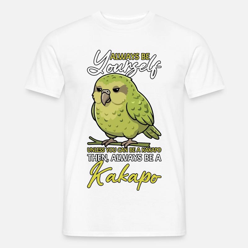 Sei immer du selbst, Kakapo Neuseeland - Männer T-Shirt - Weiß
