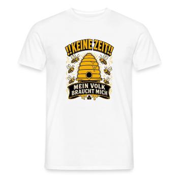 Keine Zeit Mein Volk braucht mich Imker Shirt - Männer T-Shirt - Weiß - Vorne - AI Model Male 178 dark (178cm)