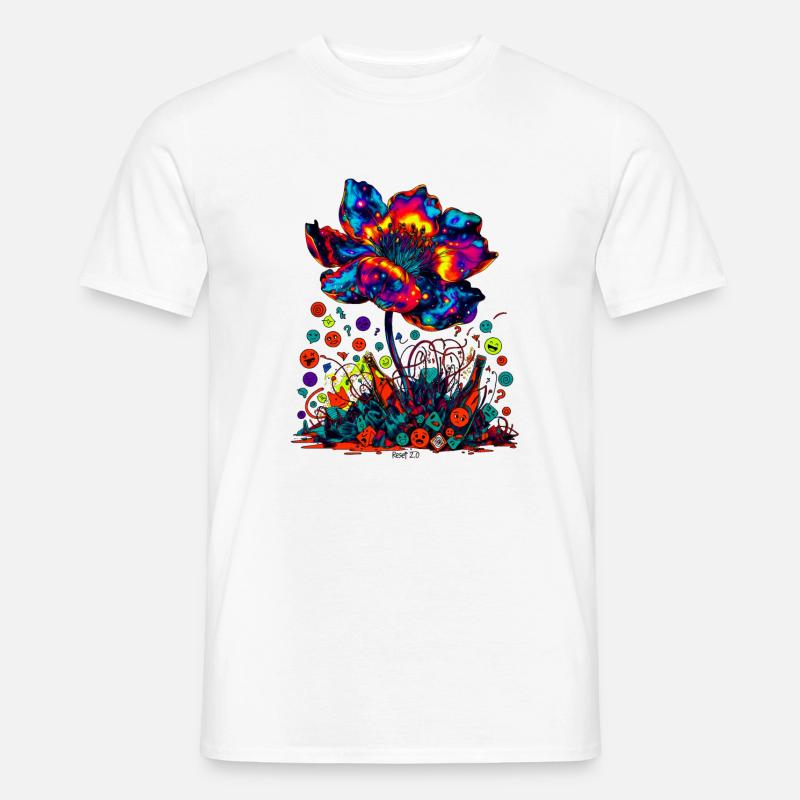Réinitialisation Cosmique Bloom 2.0 - T-shirt homme - blanc