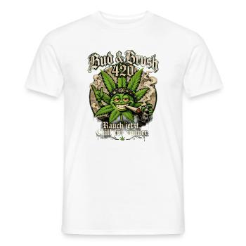   chill immer - Männer T-Shirt - Weiß - Vorne - AI Model Male 178 dark (178cm)