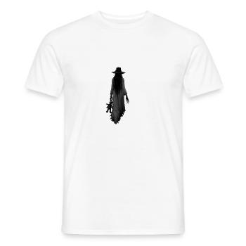 horror_shirt_transparent - Men's T-Shirt - white - Front - AI Model Male 178 dark (178cm)