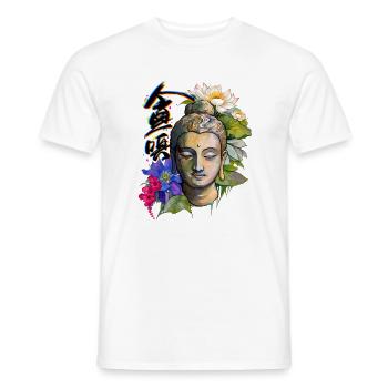 Lotus-Geisteszustand - Männer T-Shirt - Weiß - Vorne - AI Model Male 178 dark (178cm)