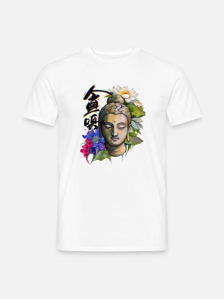 Lotus-Geisteszustand - Männer T-Shirt - Weiß