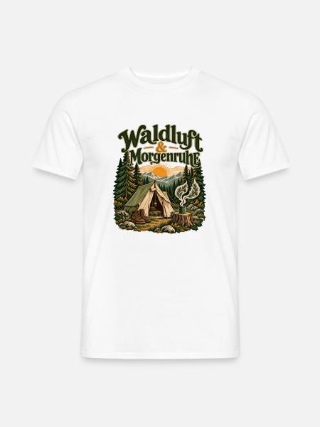 Waldluft & Morgenruhe - Männer T-Shirt - Weiß