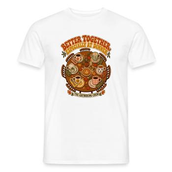 Zusammen schmeckt's am besten - Männer T-Shirt - Weiß - Vorne - AI Model Male 178 dark (178cm)