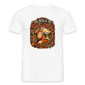 Die Stille der Wälder - Männer T-Shirt - Weiß - Vorne - AI Model Male 178 dark (178cm)