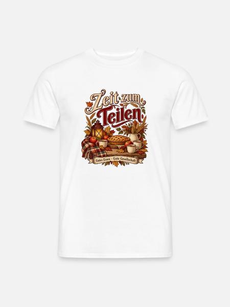 Zeit zum Teilen - Männer T-Shirt - Weiß