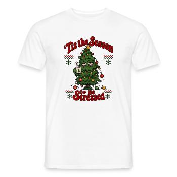 Es ist der gestresste Weihnachtsbaum der Saison - Männer T-Shirt - Weiß - Vorne - AI Model Male 178 dark (178cm)