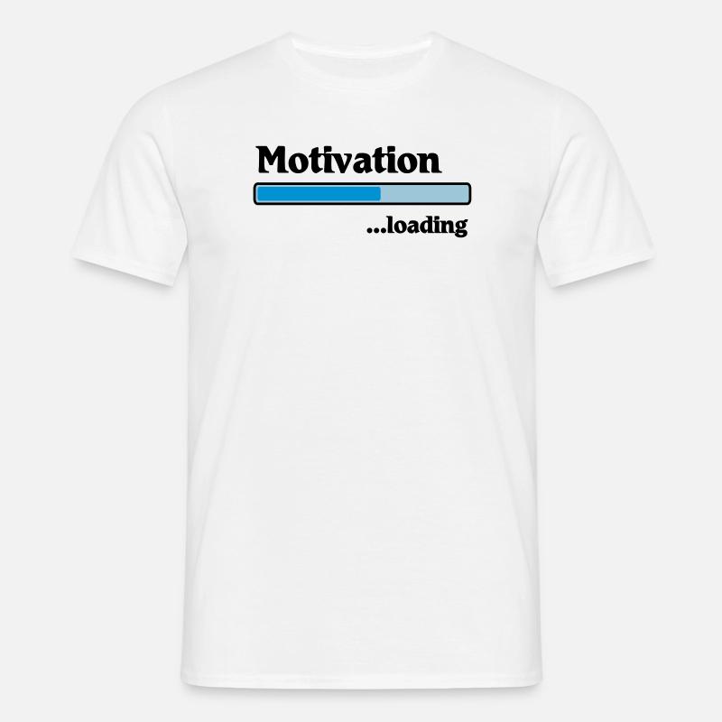 Motivation loading - Men's T-Shirt - white