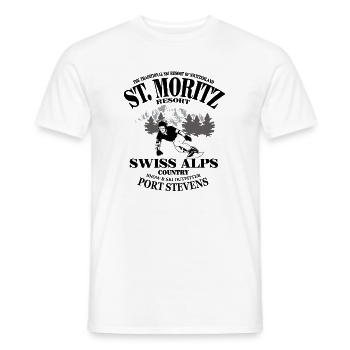 Snowboarding - Männer T-Shirt - Weiß - Vorne - AI Model Male 178 dark (178cm)