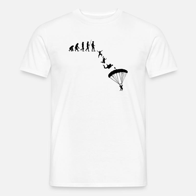 Parachute Springer Paraglider Evolution - T-shirt homme - blanc