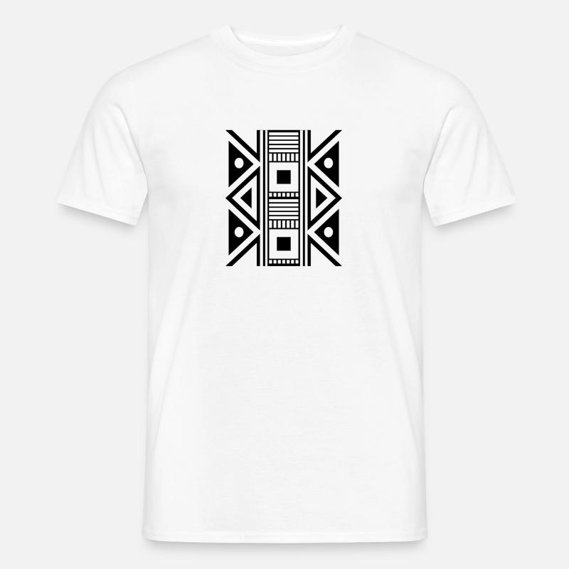 Muster Design - Männer T-Shirt - Weiß