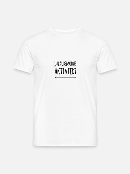Urlaubsmodus aktiviert - Männer T-Shirt - Weiß