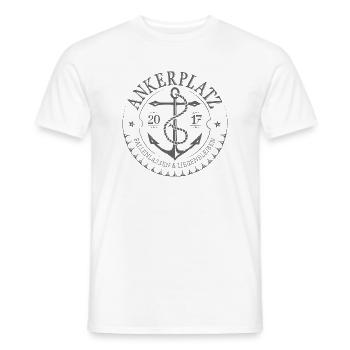 Anchorage gray - Men's T-Shirt - white - Front - AI Model Male 178 dark (178cm)