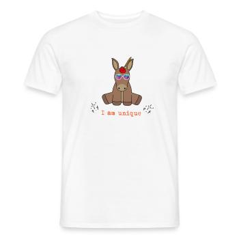 I would like to be a unicorn - Men's T-Shirt - white - Front - AI Model Male 178 dark (178cm)