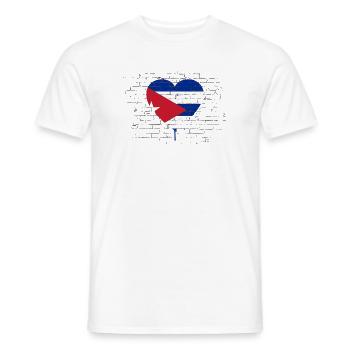 Kuba Flagge Karibik Urlaub Cuba Reise Havanna - Männer T-Shirt - Weiß - Vorne - AI Model Male 178 dark (178cm)