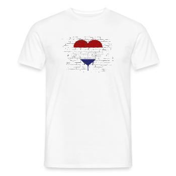 Pays-Bas Drapeau Hollande Drapeau néerlandais - T-shirt homme - blanc - Devant - AI Model Male 178 dark (178cm)