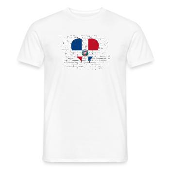 Dominican Republic Flag Dom Rep Flag Tour - Men's T-Shirt - white - Front - AI Model Male 178 dark (178cm)