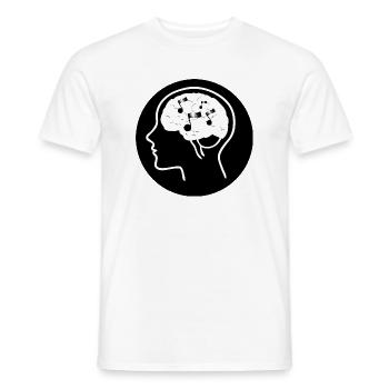 Musik im Kopf - 2023 - Männer T-Shirt - Weiß - Vorne - AI Model Male 178 dark (178cm)