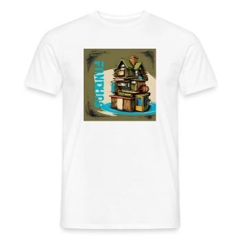 Fundhaus - Männer T-Shirt - Weiß - Vorne - AI Model Male 178 dark (178cm)
