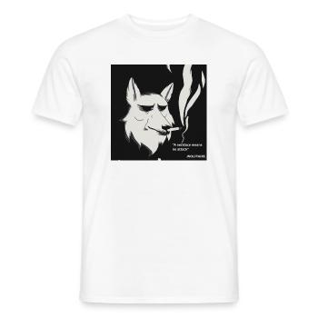 WOLFTAIRE - T-shirt homme - blanc - Devant - AI Model Male 178 dark (178cm)