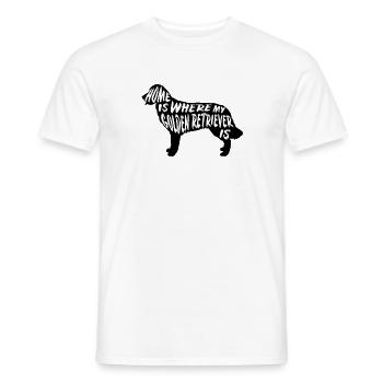 Golden Retriever Home ist wo meine - Männer T-Shirt - Weiß - Vorne - AI Model Male 178 dark (178cm)