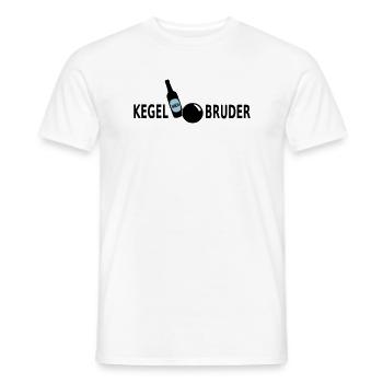 Kegelbruder Bier -- - Männer T-Shirt - Weiß - Vorne - AI Model Male 178 dark (178cm)