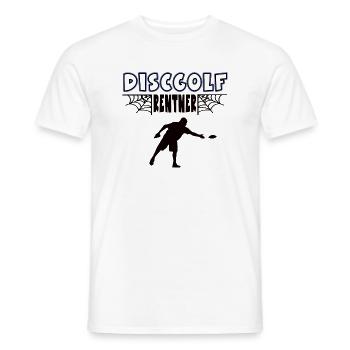 Discball Rentner Discballer Rente Ruhestand - Männer T-Shirt - Weiß - Vorne - AI Model Male 178 dark (178cm)