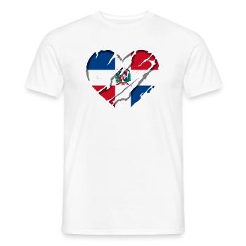 Dominican Republic Flag Dom Rep Flag Travel - Men's T-Shirt - white - Front - AI Model Male 178 dark (178cm)