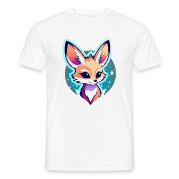 Desert Fox Fennec Drawing - Men's T-Shirt - white - Front - AI Model Male 178 dark (178cm)