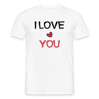 MAMA. MUTTERTAG. SCHÖNEN MUTTERTAG. ICH LIEBE DICH - Männer T-Shirt - Weiß - Vorne - AI Model Male 178 dark (178cm)