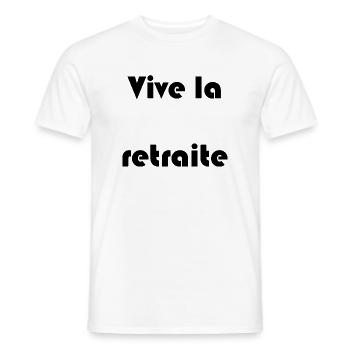 RUHESTAND. RUHESTAND. PENSIONIERT. RUHESTAND - Männer T-Shirt - Weiß - Vorne - AI Model Male 178 dark (178cm)