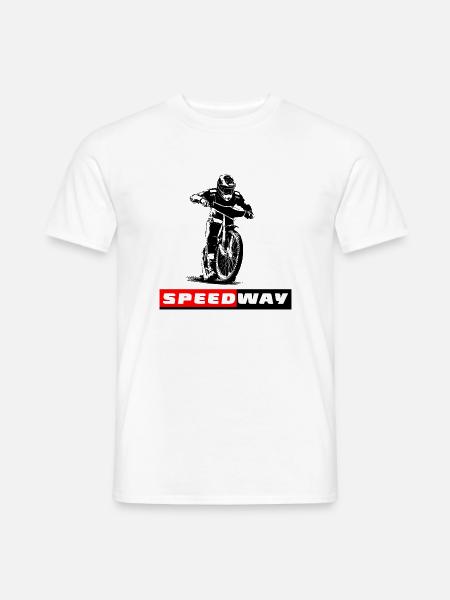 Speedway - Motorcycle Speedway - Männer T-Shirt - Weiß