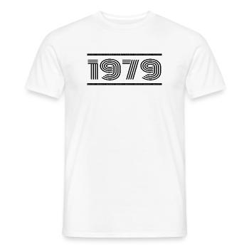 1979 Vintage 1979 46e Anniversaire 1979 Rétro 1979 - T-shirt homme - blanc - Devant - AI Model Male 178 dark (178cm)