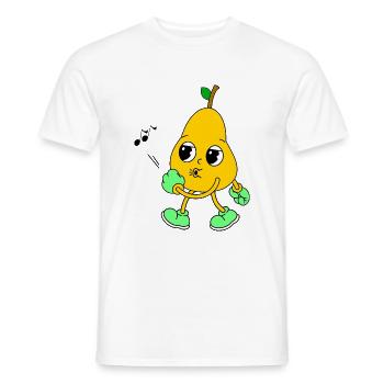 Pfeifende Birne - Männer T-Shirt - Weiß - Vorne - AI Model Male 178 dark (178cm)